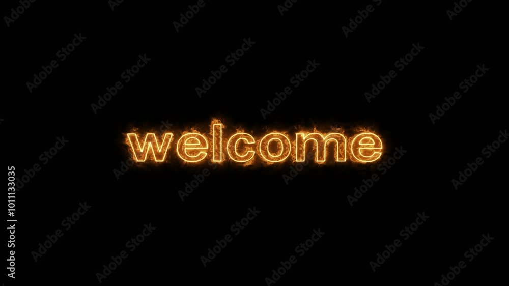 welcome lettering animation on black screen. Welcome text animation with ray light and spark effect , good for your video. Welcome letter animation with a ink drop writing the script welcome lettering animation on black screen. Welcome text animation with ray light and spark effect , good for your video. Welcome letter animation with a ink drop writing the script