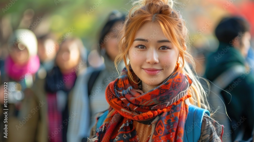 A group of international students exchanging cultural experiences at a college welcome event, diversity and global learning A group of international students exchanging cultural experiences at a college welcome event, diversity and global learning