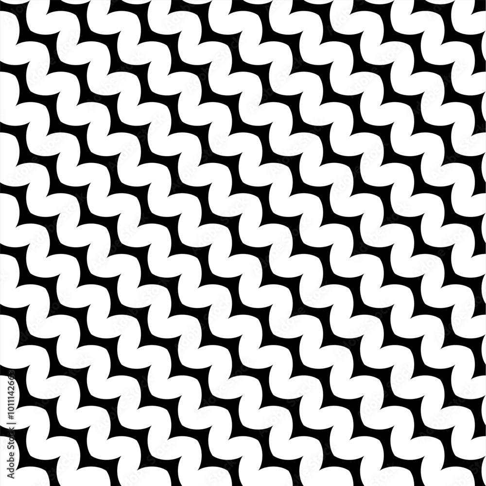 Seamless pattern with geometric motifs in black and white. Vector illustration. Seamless pattern with geometric motifs in black and white. Vector illustration.