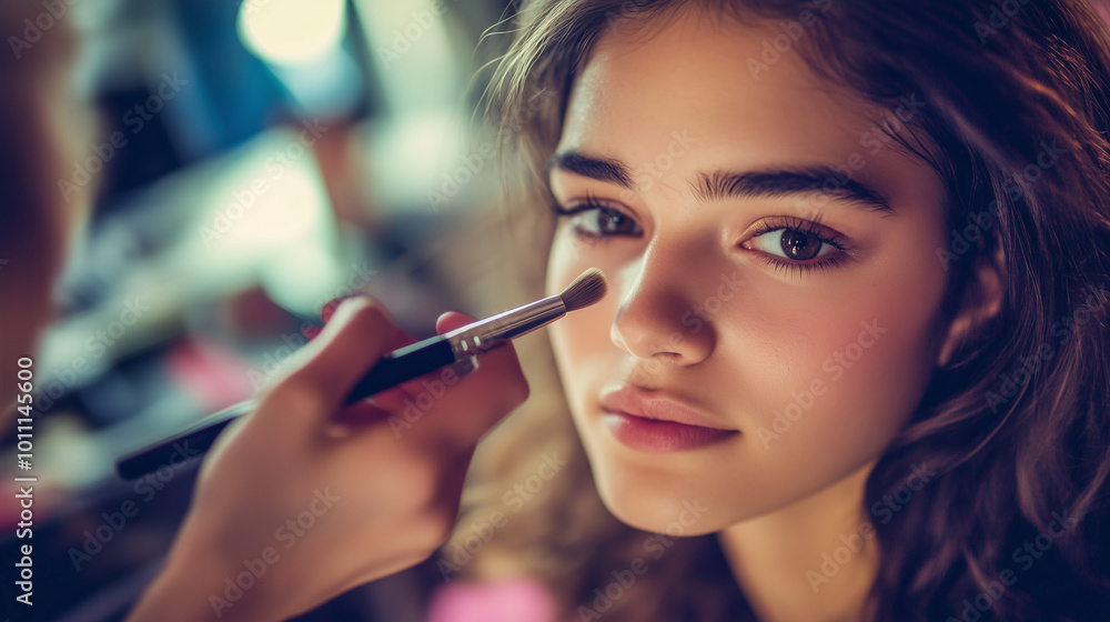 make up artist applying make up make up artist applying make up