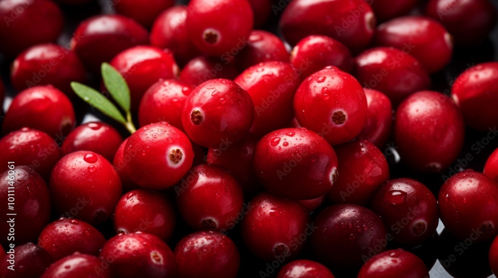 Lots of fresh cranberries. ai generated art image Lots of fresh cranberries. ai generated art image