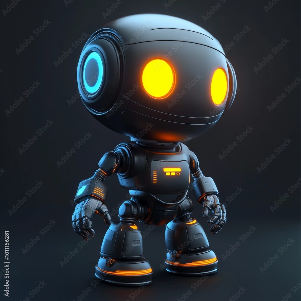 3D Smart Robot Icon: Advanced AI Powered Machine Illustration Logo 3D Smart Robot Icon: Advanced AI Powered Machine Illustration Logo