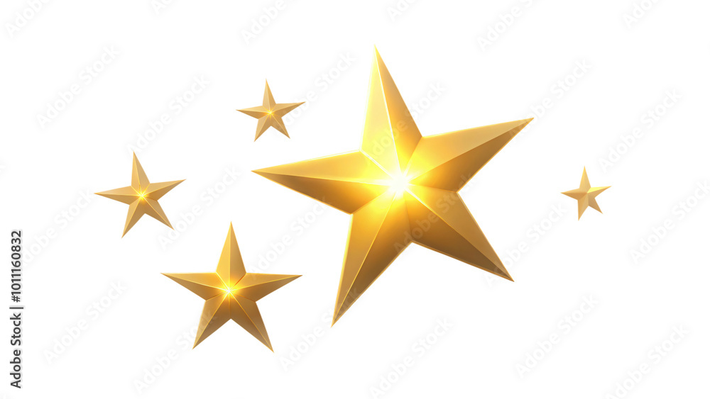 golden stars isolated on white golden stars isolated on white
