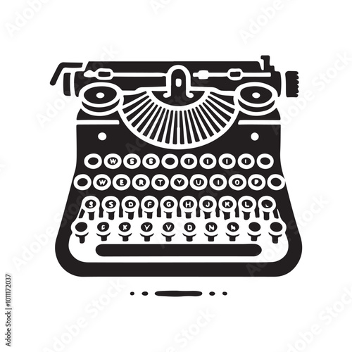 Vintage Typewriter Icon