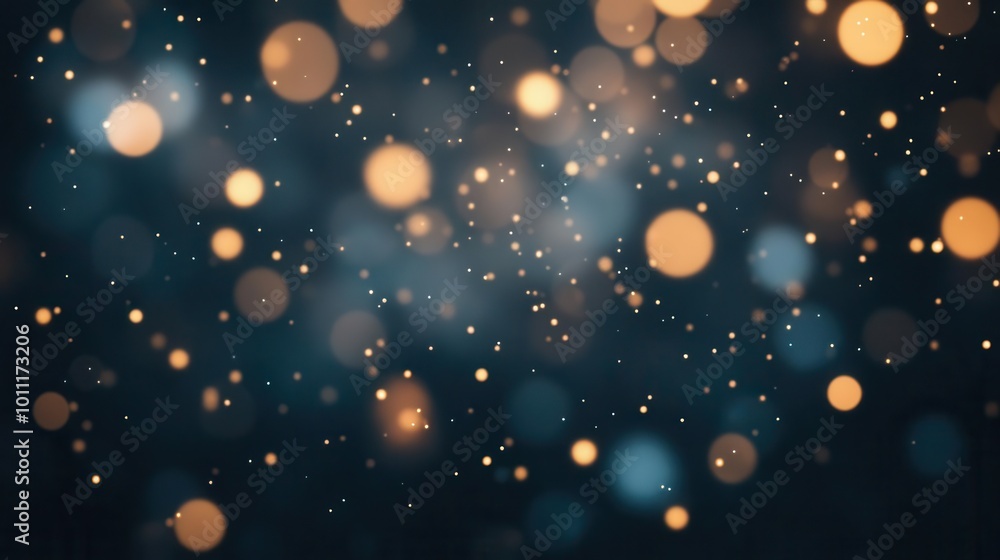 Obraz premium A blurred background of shimmering lights creating a bokeh effect.
