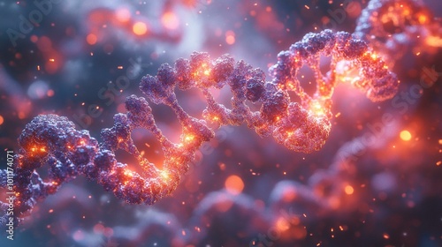 the An illustration of the effects of genetic mutations on immune system function and disease susceptibility.