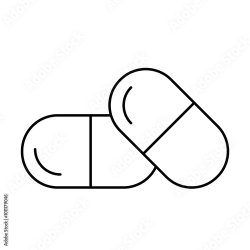 Medicine pill icon