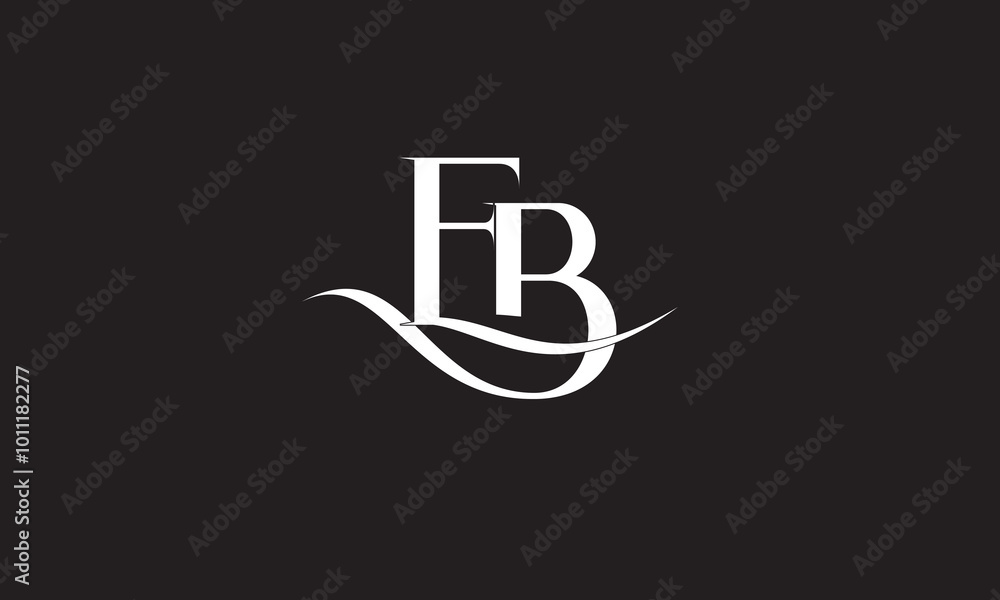 EB, BE, B, E Abstract Letters Logo Monogram EB, BE, B, E Abstract Letters Logo Monogram