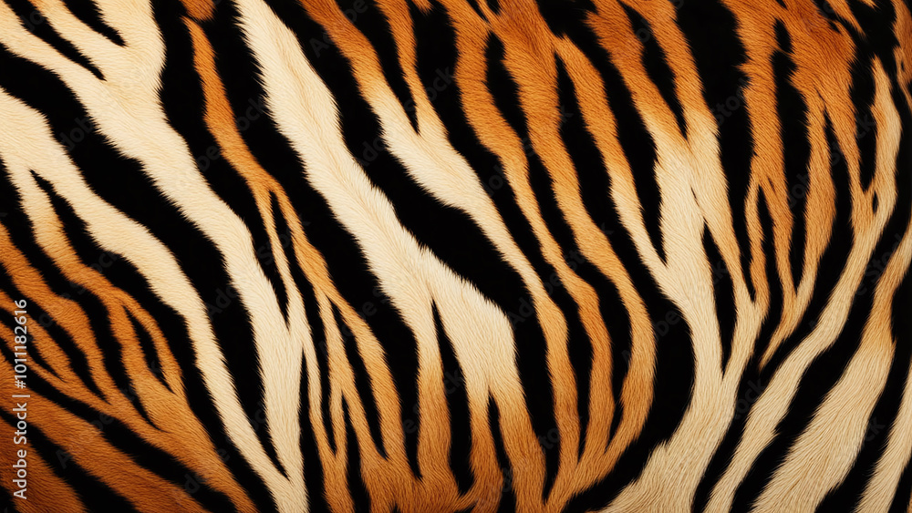 Tiger Fur Skin Texture Print Background, Big Wild Cat Tiger Fur Skin Texture Print Background, Big Wild Cat