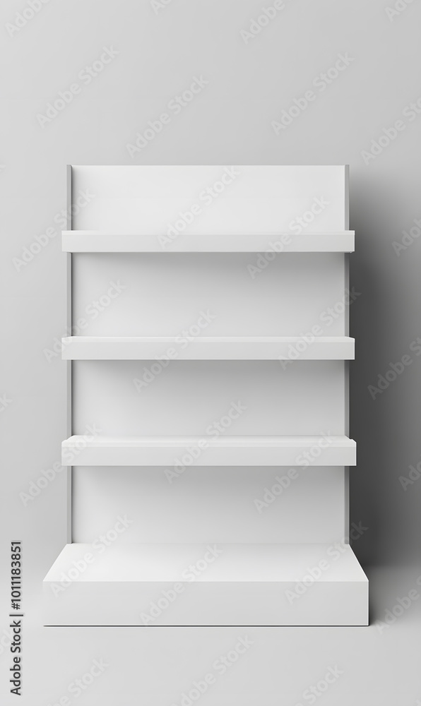 3d White Empty Product Display For Supermarket With Shelves mock up Isolated on white background. Retail shelf, ,display mockup. 3d White Empty Product Display For Supermarket With Shelves mock up Isolated on white background. Retail shelf, ,display mockup.