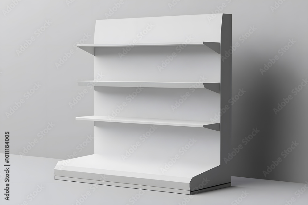 3d White Empty Product Display For Supermarket With Shelves mock up Isolated on white background. Retail shelf, ,display mockup. 3d White Empty Product Display For Supermarket With Shelves mock up Isolated on white background. Retail shelf, ,display mockup.