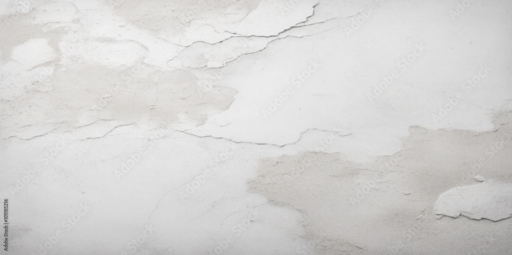 Obraz premium crack on white concrete wall texture, cracked wall background. Crack concrete white wall or Cement wall background. Cracked concrete texture background Abstract concept. crack white wall texture, 