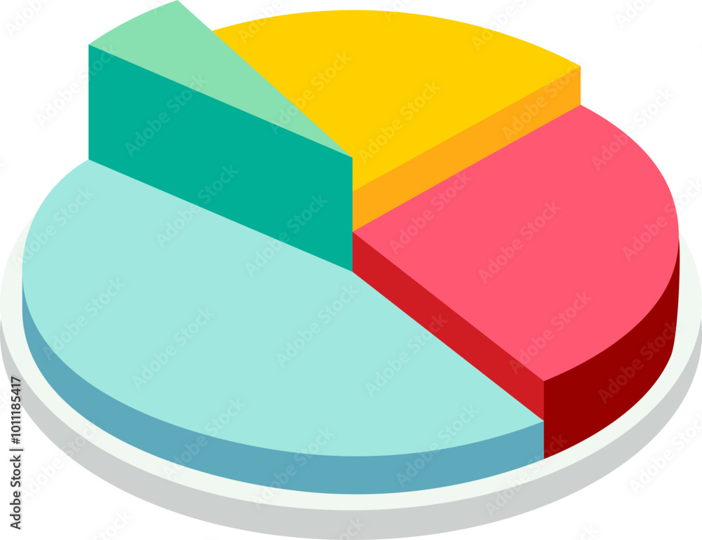 Obraz premium Pie Chart Illustration