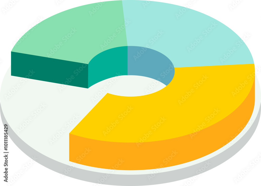 Obraz premium Pie Chart Illustration