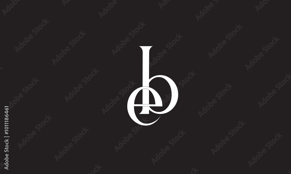 EB, BE, B, E Abstract Letters Logo Monogram EB, BE, B, E Abstract Letters Logo Monogram