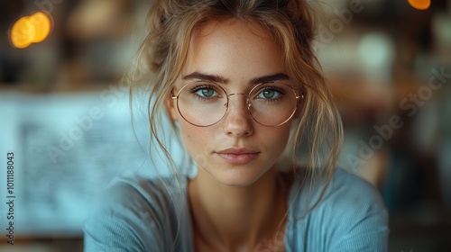 professional female architect in work process drawing building design ,preparing construction documents strong leader ,talented woman with successful career in the maledominated architecture