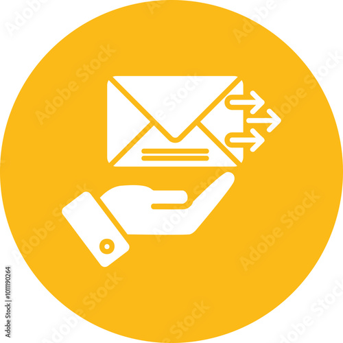 Send Mail Vector Icon Design