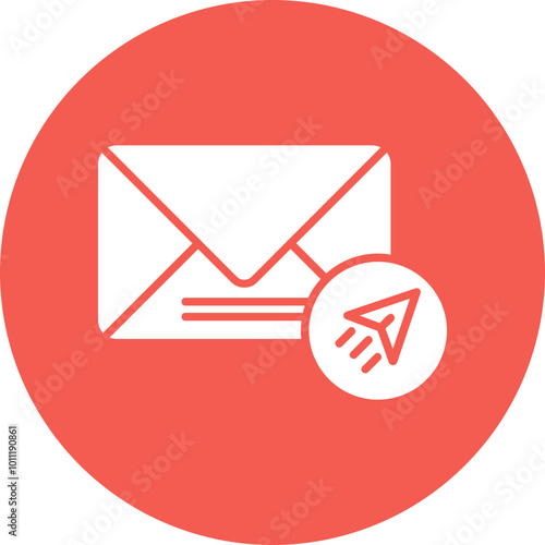 Send Mail Vector Icon Design