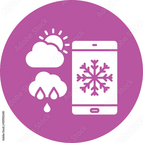 Forecast Vector Icon Design