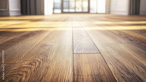 Wallpaper Mural The image shows a wooden floor with a natural wood grain pattern. Torontodigital.ca