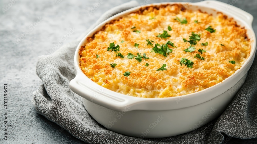 Creamy Corn Casserole with Breadcrumbs. Creamy Corn Casserole with Breadcrumbs.