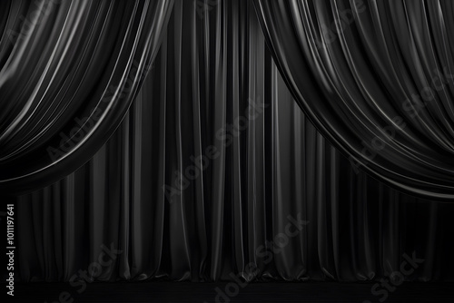 Wallpaper Mural Black curtain background	 Torontodigital.ca