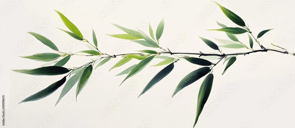Fototapeta premium Elegant Bamboo Branch