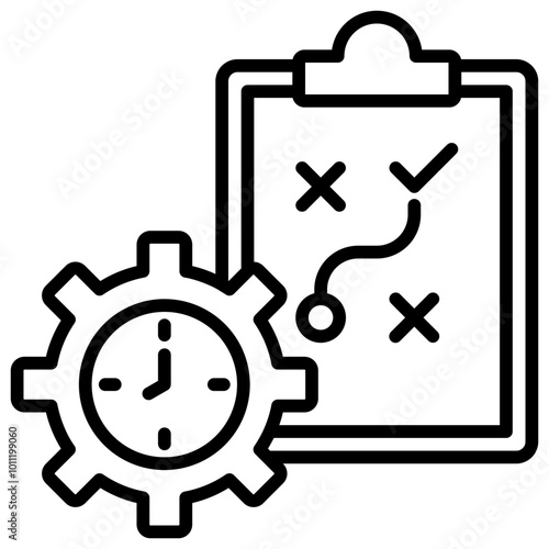 Planning Icon Outline Icon