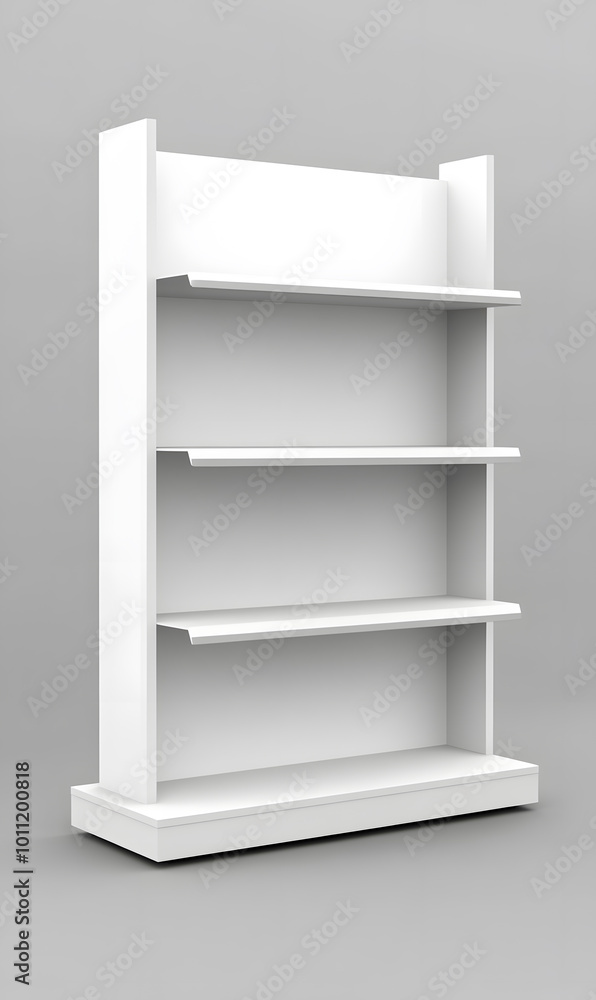 3d White Empty Product Display For Supermarket With Shelves mock up Isolated on white background. Retail shelf, ,display mockup. 3d White Empty Product Display For Supermarket With Shelves mock up Isolated on white background. Retail shelf, ,display mockup.