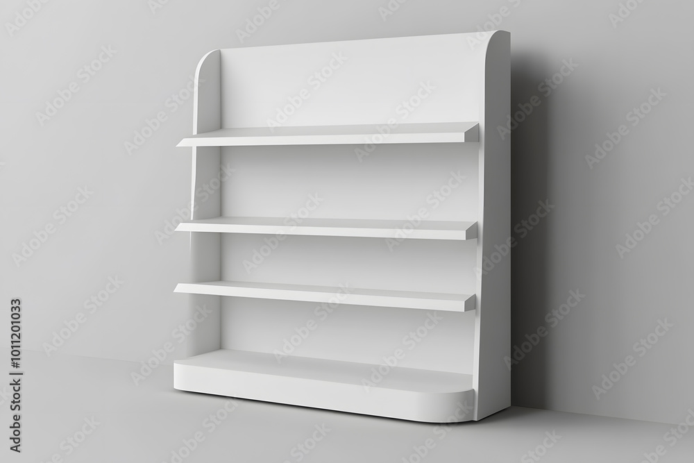 3d White Empty Product Display For Supermarket With Shelves mock up Isolated on white background. Retail shelf, ,display mockup. 3d White Empty Product Display For Supermarket With Shelves mock up Isolated on white background. Retail shelf, ,display mockup.
