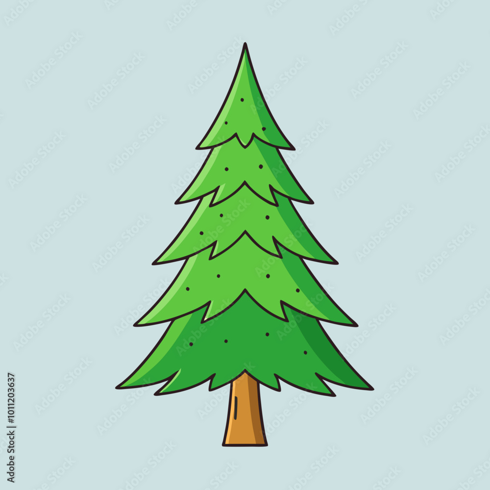 vector illustration of spruce vector illustration of spruce