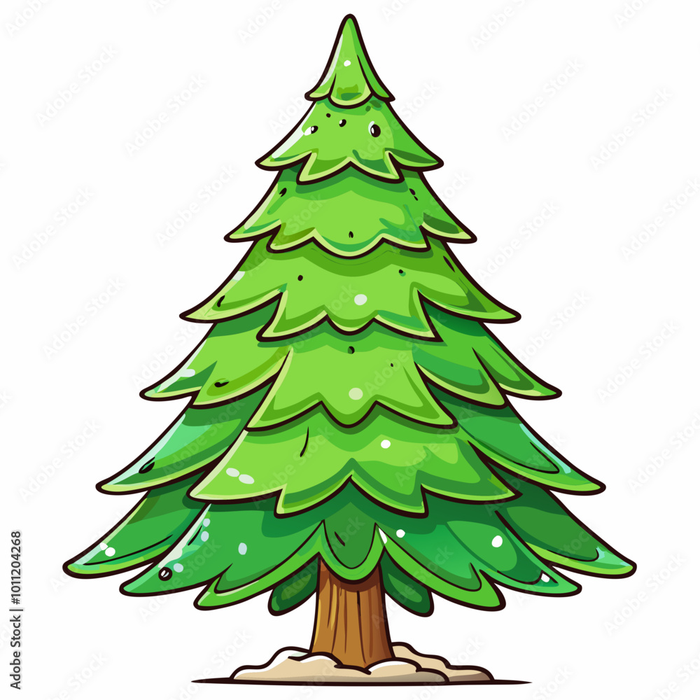 vector illustration of spruce vector illustration of spruce