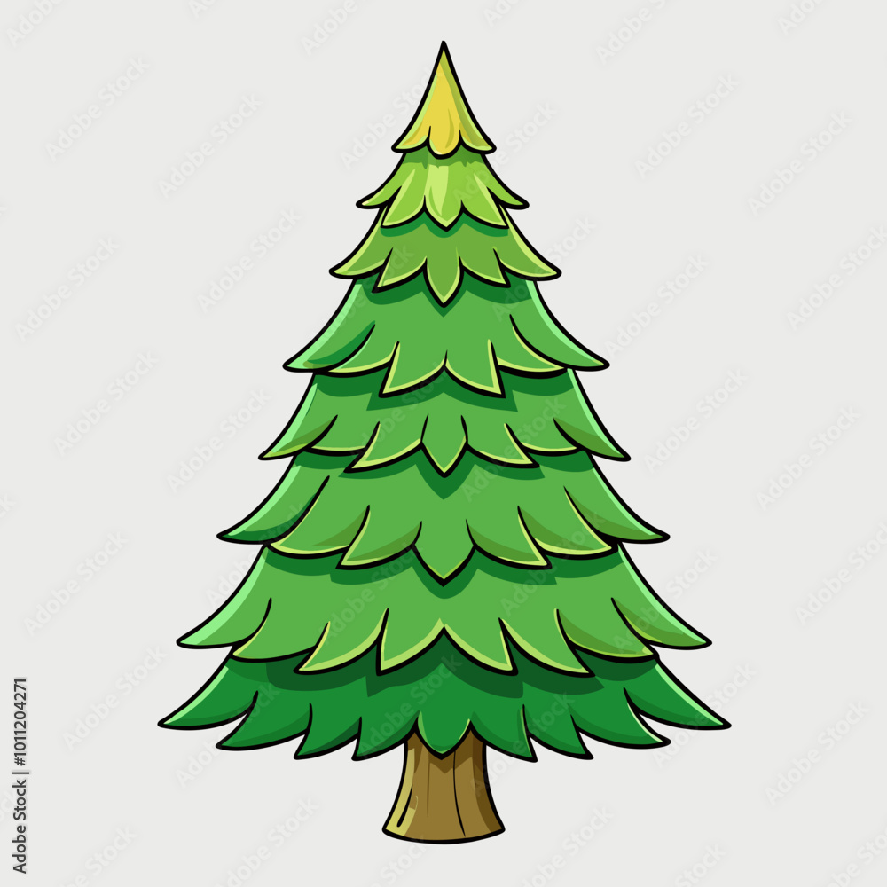 Fototapeta premium vector illustration of spruce