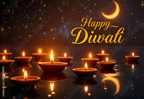 Happy Diwali Greeting Card Templates - Festive Art for Diwali Celebrations