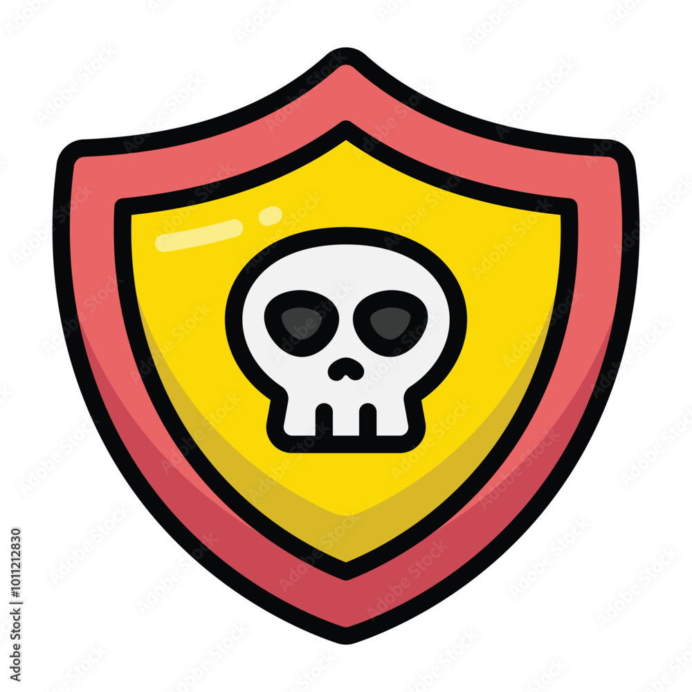 Simple Shield colorful icon. The icon can be used for websites, print templates, presentation templates, illustrations, etc Simple Shield colorful icon. The icon can be used for websites, print templates, presentation templates, illustrations, etc