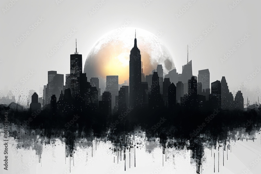 Obraz premium city skyline