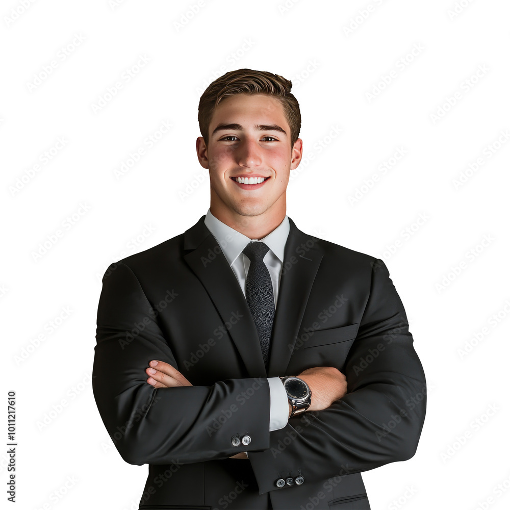 Confident young businessman in formal suit Confident young businessman in formal suit
