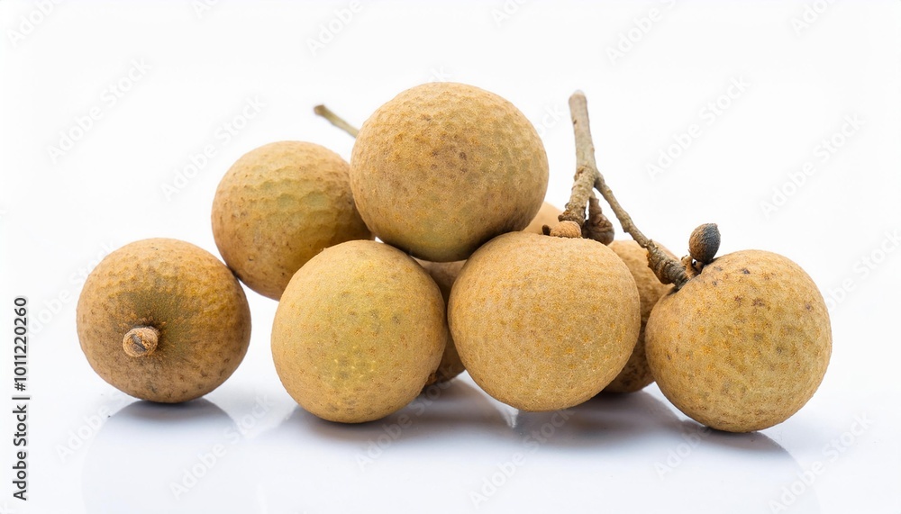 Longan on white background. Longan Fruit Isolated. Longan on white background. Longan Fruit Isolated.