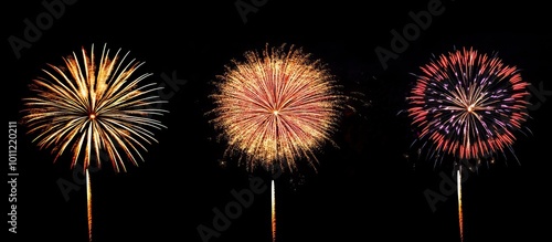 Colorful Fireworks Display