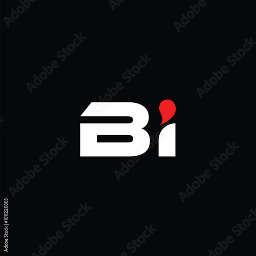 Bi letter logo design