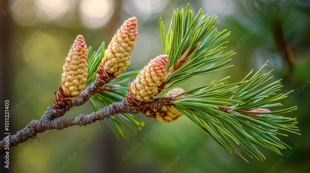 Pine blossoms in spring. Pine blossoms in spring.
