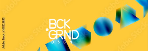 Fluid color geometric shapes abstract background. Vector Illustration For Wallpaper, Banner, Background, Card, Book Illustration, landing page