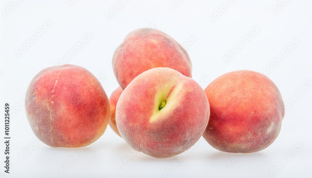 Peach on white background. Peach Fruit Isolated. Peach on white background. Peach Fruit Isolated.