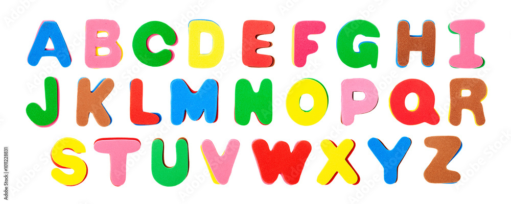 Colorful foam letters abc alphabet collection isolated. PNG with transparent background. Flat lay. Without shadow. Colorful foam letters abc alphabet collection isolated. PNG with transparent background. Flat lay. Without shadow.