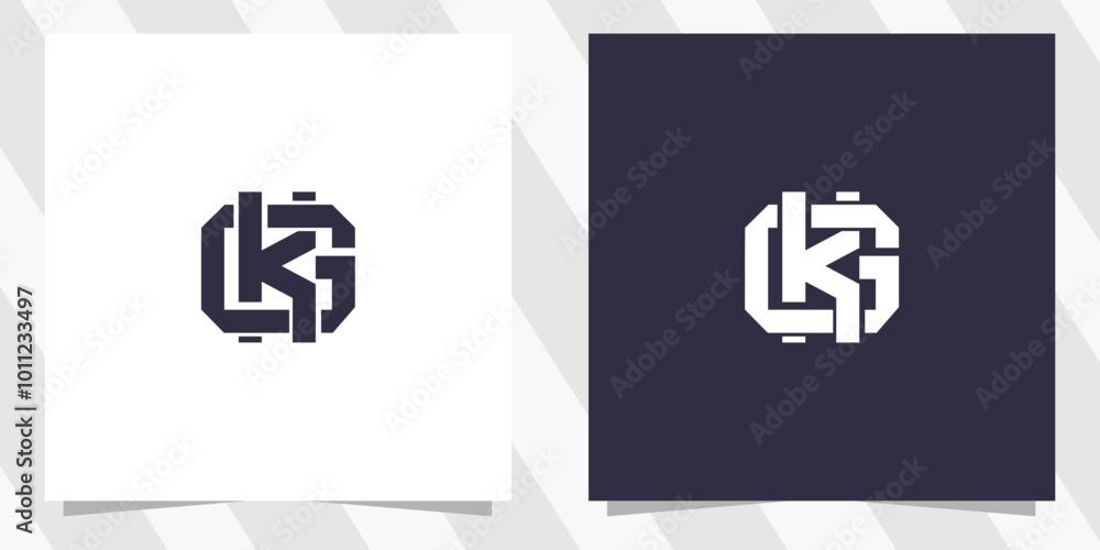 letter gk kg logo design vector letter gk kg logo design vector