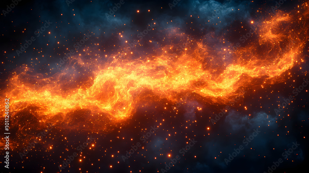 Fire flame texture on a black background close-up view. The image captures the vibrant colors and intricate details of the flames, making it ideal for backgrounds or creative projects involving heat a Fire flame texture on a black background close-up view. The image captures the vibrant colors and intricate details of the flames, making it ideal for backgrounds or creative projects involving heat a