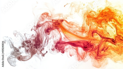 colorful paint splashes on white background