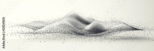 Obraz na płótnie Complex data structure with scattered dots and virtual lines w salonie