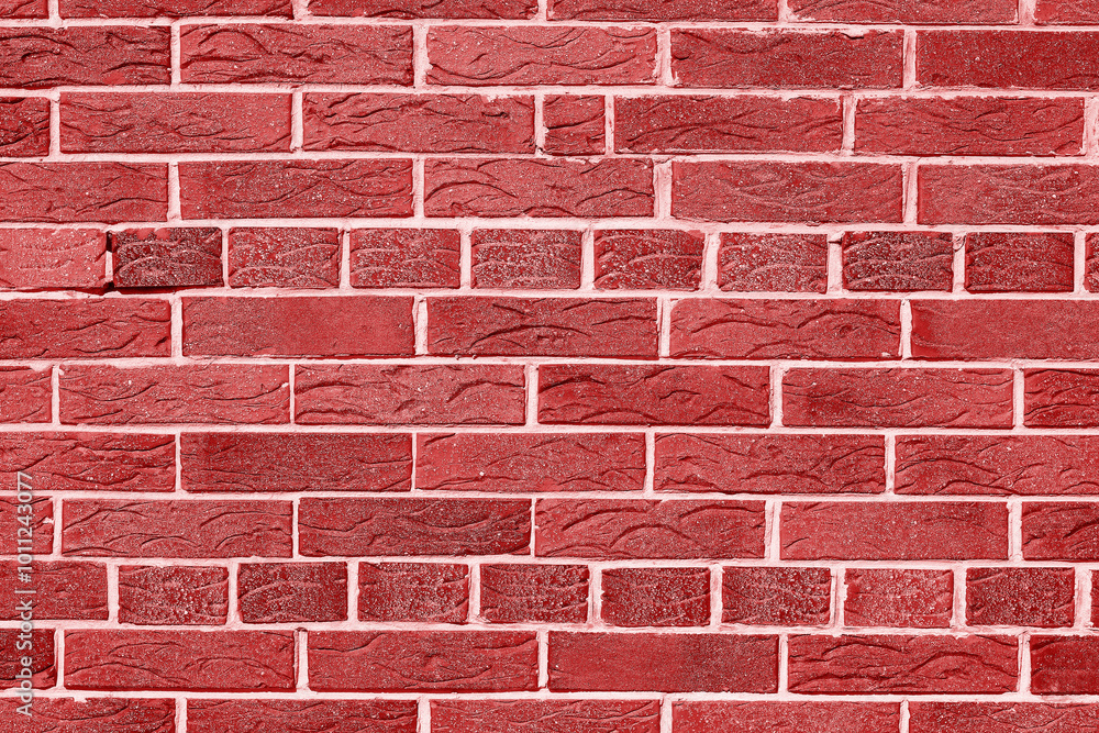 Obraz premium wall of bright old red brick as beautiful loft-style background