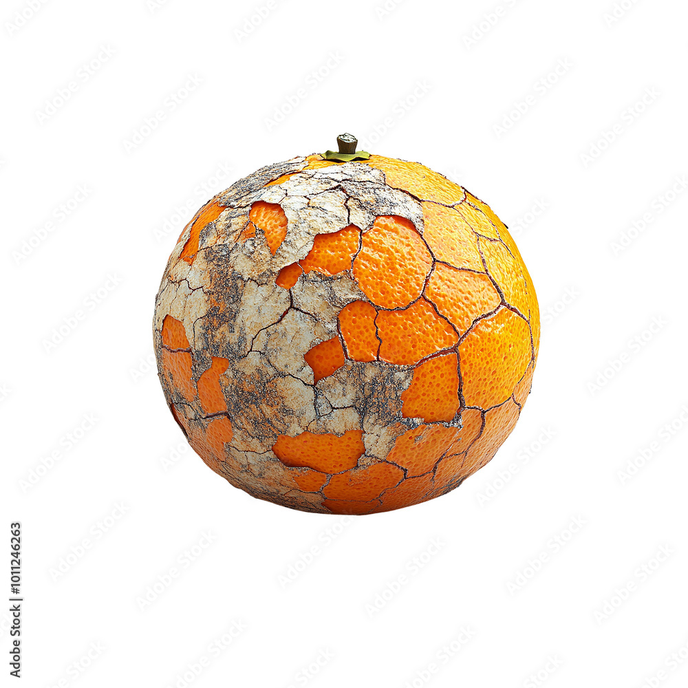 Ripe Tangerine with Textured Peel Isolated on White Background for Fresh Food Marketing Ripe Tangerine with Textured Peel Isolated on White Background for Fresh Food Marketing